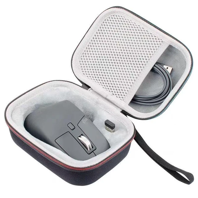 Main image of Shockproof Cover Case for MX 3 Wireless Mouse Travel Carrying Bag with Mesh Pocket Case Cable Accessories