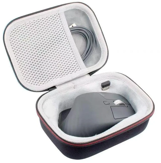 Alt view image 2 of 3 - Shockproof Cover Case for MX 3 Wireless Mouse Travel Carrying Bag with Mesh Pocket Case Cable Accessories