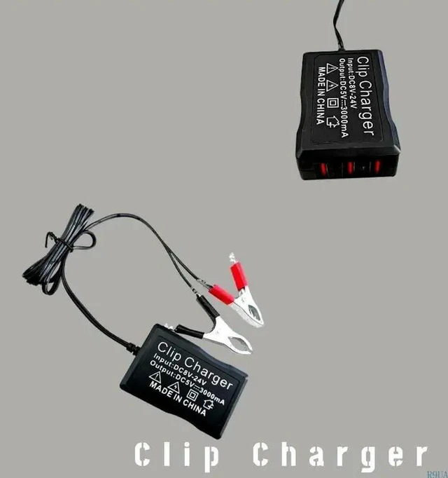 Alt view image 3 of 4 - High Performance Converter with Clip 5V 3 USB Port Power Adapter Charging Module for Phone Tablets