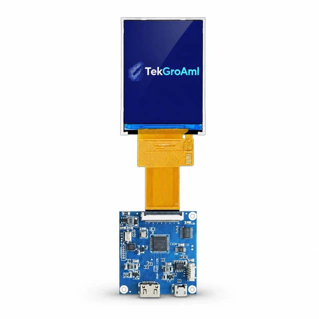 Main image of TekGroAml 2.8 inch 480x640 IPS mini Square LCD Screen with H/D Driver Board 16.7M Color Display Module, for DIY & Embedded Use,Micro USB Power port