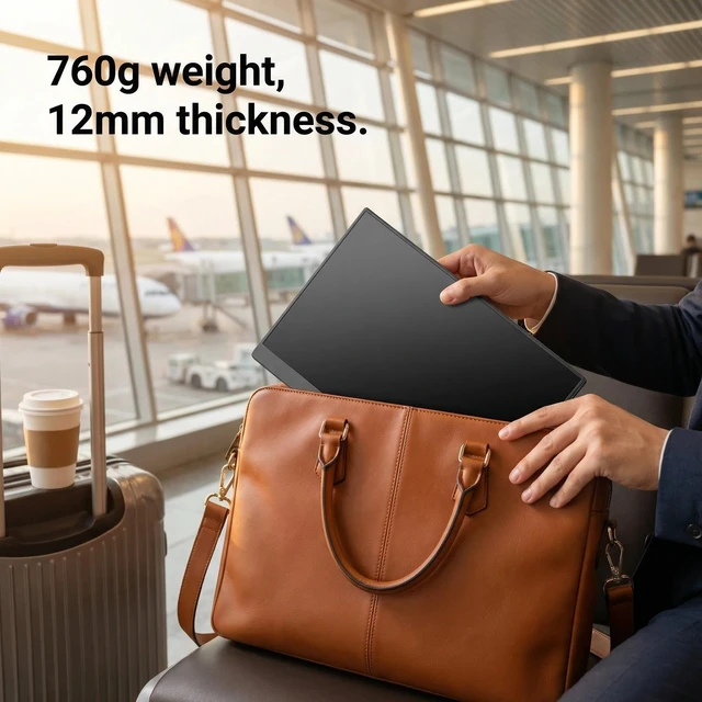 Alt view image 3 of 5 - TekGroAml 16" 2.5K Portable Gaming Monitor 144Hz, 100% sRGB 400 Nits 2560x1600 QHD ,Fast 9ms Response Time, USB-C Mini HDMI External Screen ,Windows Mac Compatible