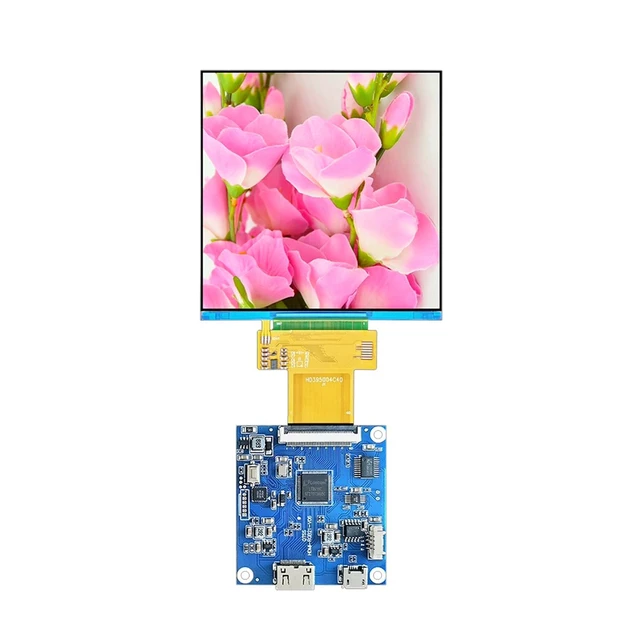 Alt view image 5 of 6 - TekGroAml 4 inch IPS Square LCD Display 720x720 300 nits , H/D Video Port for DIY Embedded Smart Machine, DIY Video Retro Gaming