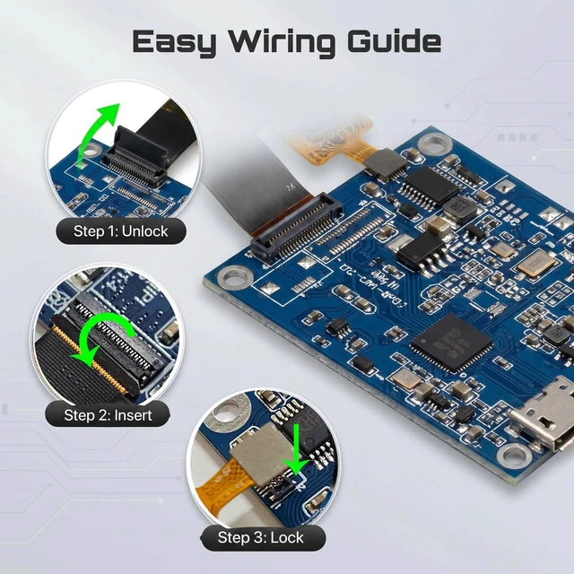 Alt view image 2 of 4 - 3.4 Inch Round LCD Touch Display 330 nit 800x800,H/D Video&USB Power Port IPS Capacitive Touch Sensor Screen, for Dashboard, Smart Control Panel, Windows Compatible .mini HDMI Controller Board