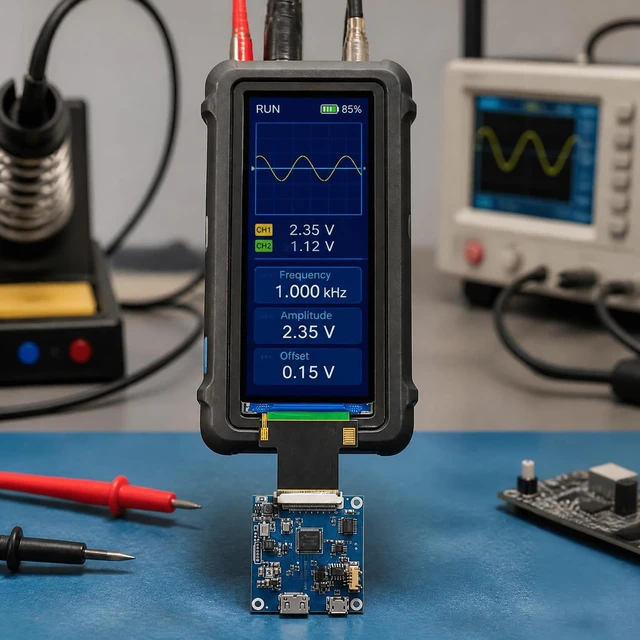 Alt view image 4 of 5 - TekGroAml 4.58 Inch 320x960 700 cd/m2 Brightness IPS LCD Display Module Narrow Screen with H/D Controller Board,USB 5V Power,40 Pin FPC,for DIY Dashboards and Embedded Projects