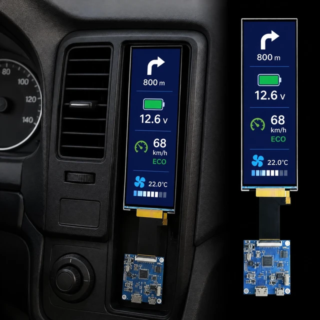 Alt view image 5 of 7 - TekGroAml 6.2 Inch 360x960 430 nits LCD Display,Mini H/D Board,USB 5V Power