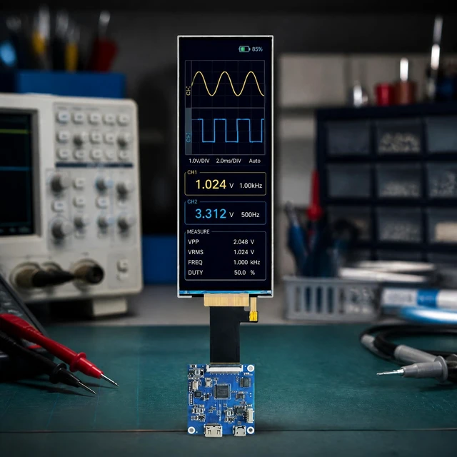 Alt view image 6 of 7 - TekGroAml 6.2 Inch 360x960 430 nits LCD Display,Mini H/D Board,USB 5V Power
