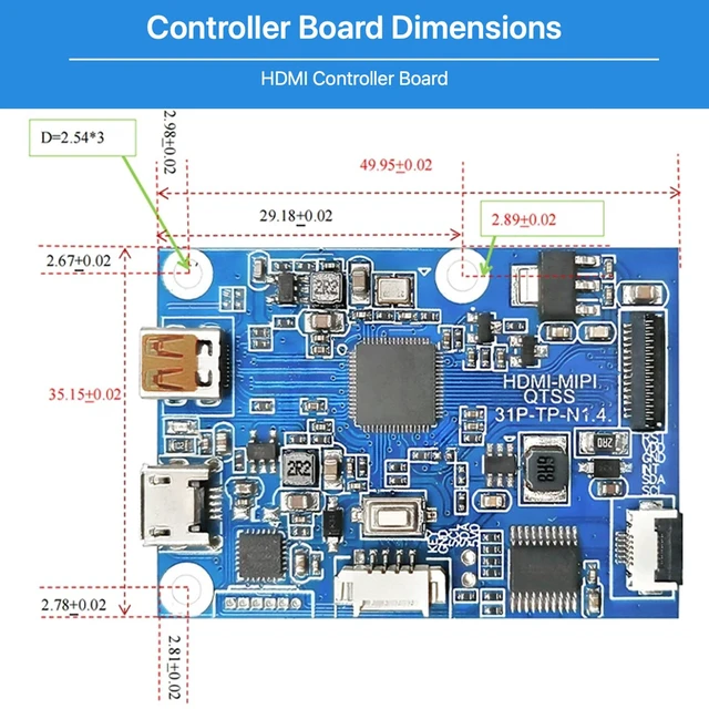 Alt view image 4 of 7 - TekGroAml 4 Inch Round LCD Display with Micro H/D Controller Board 720x720 300 nits Circular Screen for PC Sensor Panel and DIY Dashboard, USB 5V Power