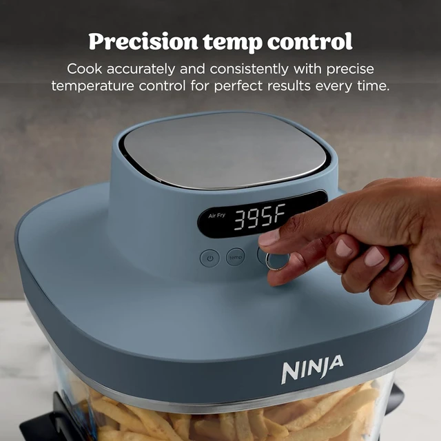 Alt view image 4 of 7 - Ninja Crispi® Pro 6-in-1 Glass Air Fryer in Cyberspace