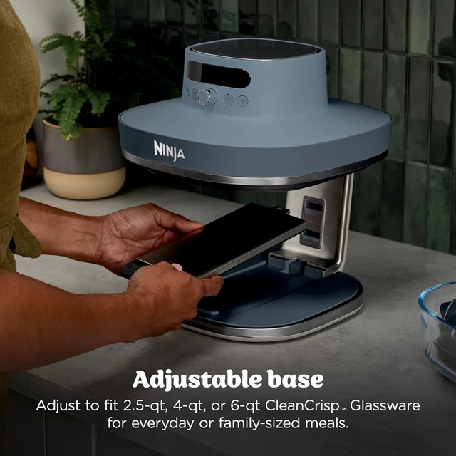 Alt view image 7 of 7 - Ninja Crispi® Pro 6-in-1 Glass Air Fryer in Cyberspace