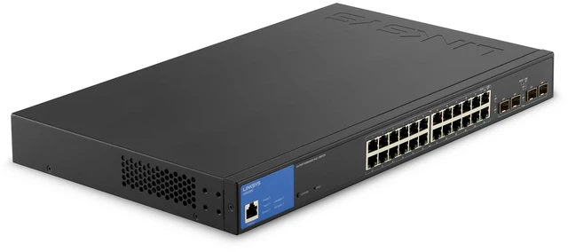 Main image of Linksys LGS328PC 24-Port Gigabit PoE+ Smart Managed Switch, 250W PoE Budget, 4 x 1G SFP Uplinks