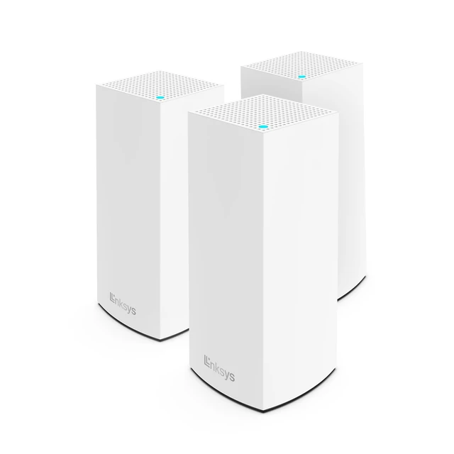 Alt view image 6 of 10 - Linksys Atlas Pro 6 WiFi Router, Dual-Band Mesh WiFi 6 System 3 Pack - White