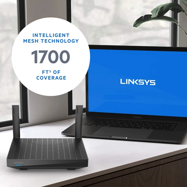 Alt view image 4 of 6 - Linksys Max-Stream MR7340 AX1500 Dual-Band WiFi 6 Mesh Router, Up to 1,700 sq ft, 25+ Devices