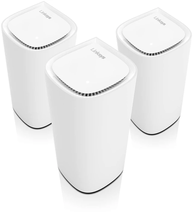 Main image of Linksys Velop Pro 6E MX6203 AXE5400 Tri-Band WiFi 6E Mesh System (3-Pack), Up to 9,000 sq ft, 200+ Devices