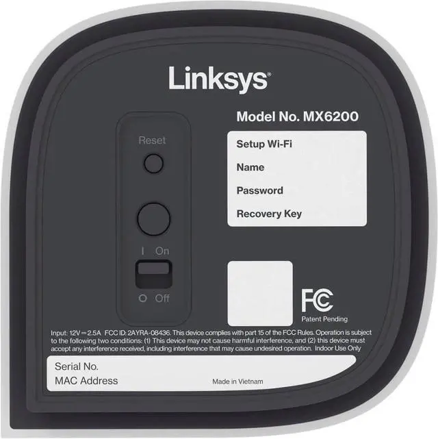 Alt view image 3 of 6 - Linksys Velop Pro 6E AXE5400 Tri-Band Mesh Wi-Fi 6E System - White (MX6203) 3-Pack