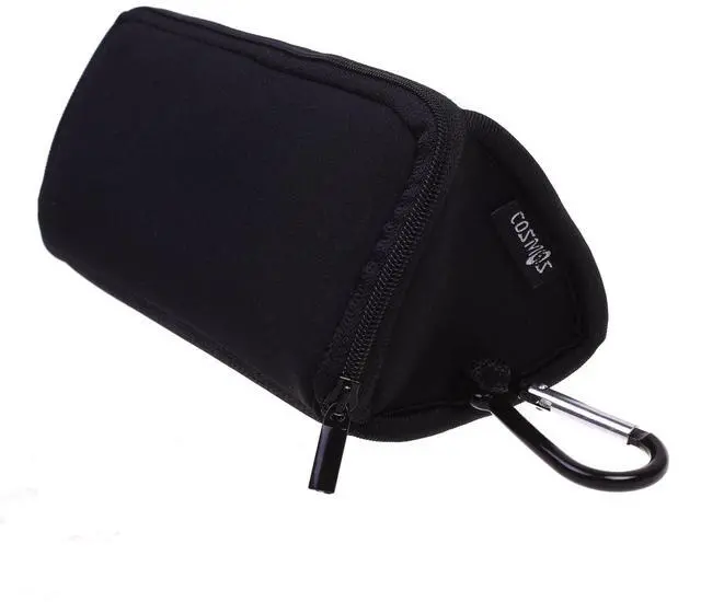 Main image of Black Neoprene Utility Storage Case Pouch Bag Pen Holder Zipper Travel Carry Bag