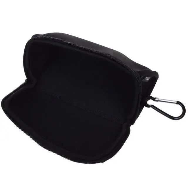 Alt view image 3 of 6 - Black Neoprene Utility Storage Case Pouch Bag Pen Holder Zipper Travel Carry Bag