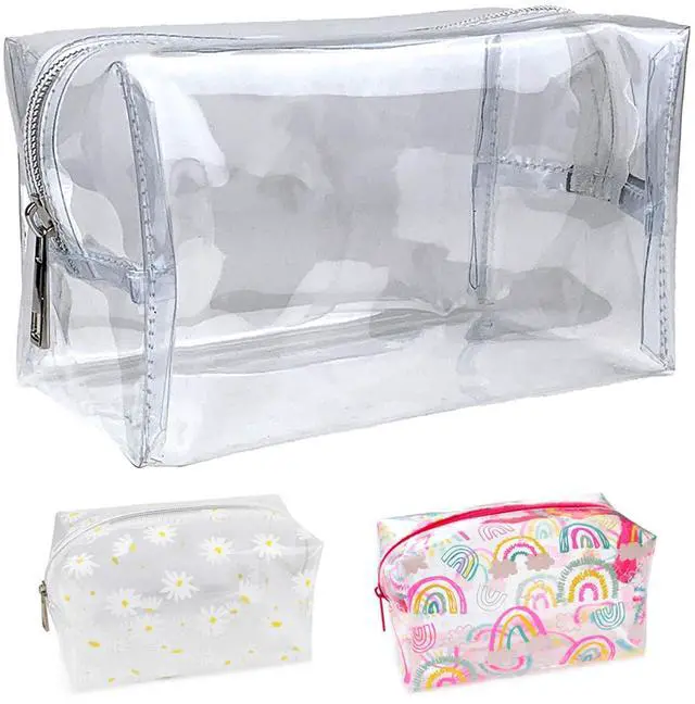 Main image of Large Clear Pencil Case, See Through, with Zipper