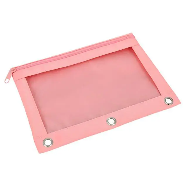 Alt view image 7 of 7 - Pencil Pouch for 3 Ring Binder | Waterproof Canvas, Clear Window
