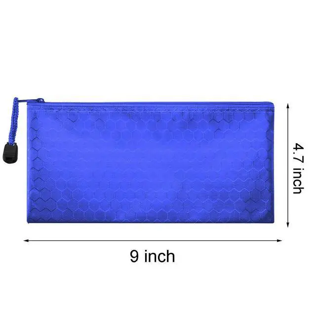 Alt view image 2 of 7 - Sailing-go 6 Pieces 6 Colors Zipper Waterproof Bag Pencil Pouch | Cosmetic Makeup, Bills, Office Supplies, Travel Accessories and Daily Household Supplies