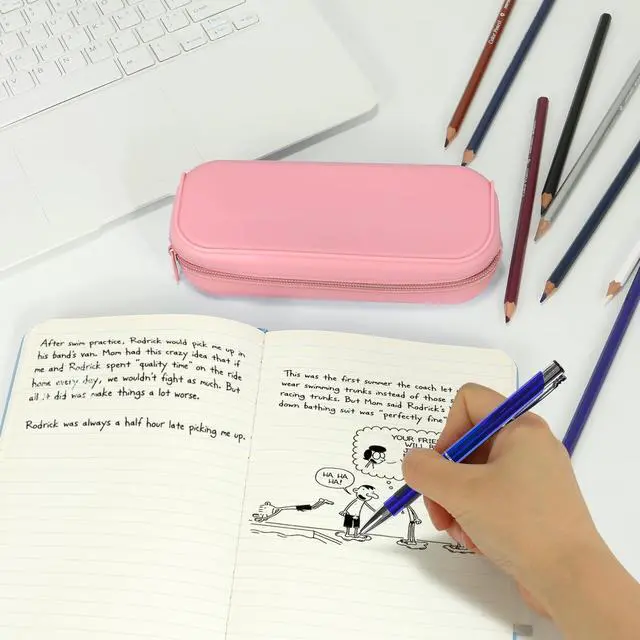 Alt view image 7 of 7 - Silicone Zipper Pencil Bag, Waterproof Pencil Bag, Multifunctional Large-Capacity Storage Bag, Silicone Pencil Pouch Suitable for Pencil Case, Cosmetics