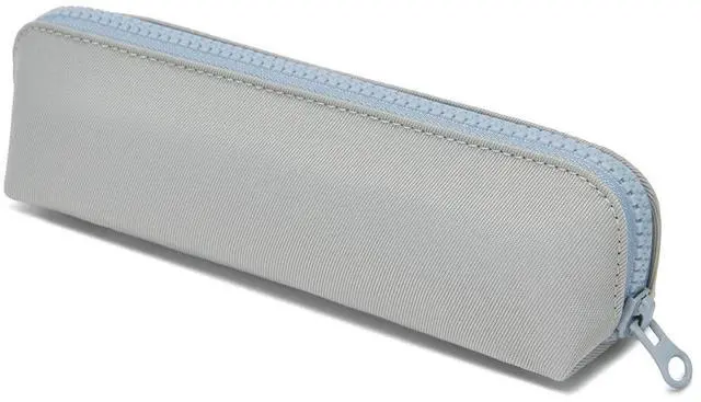Main image of Pencil Case Small Pencil Pouch Slim (Light Gray, Oxford)