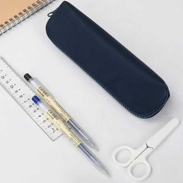 Alt view image 6 of 7 - Pencil Case Small Pencil Pouch Slim (Light Gray, Oxford)