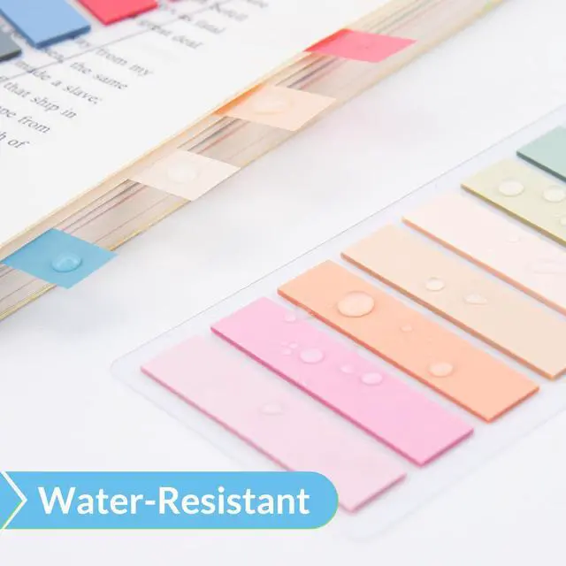 Alt view image 4 of 7 - Sticky Tabs 1200 Pcs, Pastel, Transparent Adhesive PET, 60 Colors | Book Tabs, Annotation Labels, PET Page Tabs, Small Markers for Notebooks, for School, College, Office Use