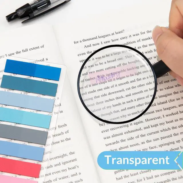 Alt view image 5 of 7 - Sticky Tabs 1200 Pcs, Pastel, Transparent Adhesive PET, 60 Colors | Book Tabs, Annotation Labels, PET Page Tabs, Small Markers for Notebooks, for School, College, Office Use