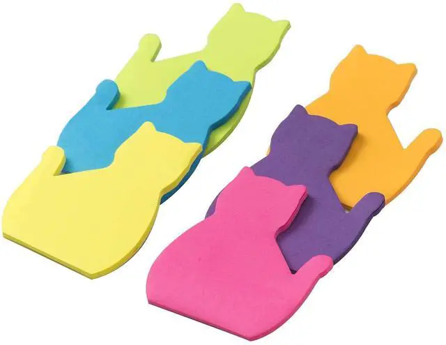 Alt view image 4 of 7 - Cat Sticky Notes Set | 180 Sheets