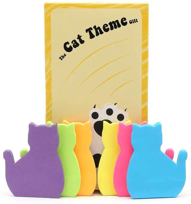 Alt view image 7 of 7 - Cat Sticky Notes Set | 180 Sheets
