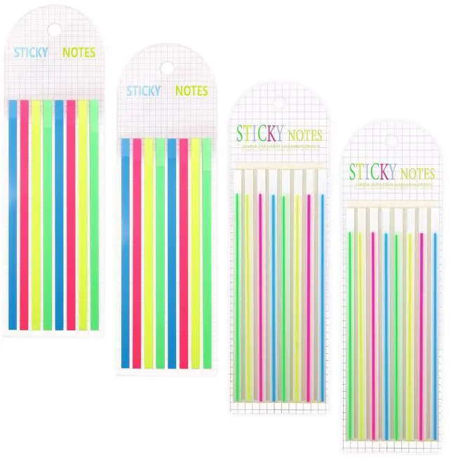 Main image of 640 Pcs Highlighter Book Tape Long Highlighting Sticky Tabs for Annotating Books, Transparent Self-Adhesive Index Tabs, Writable & Repositionable Sticky Notes