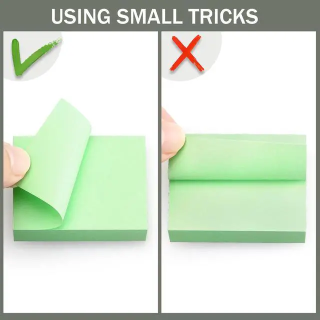Alt view image 5 of 7 - Sticky Notes 1.5x2 Inch, Self-Adhesive 20 Pads, 10 Bright Multi Colors | 100 Sheets/Pad, Perfect for offices, schools, and home.
