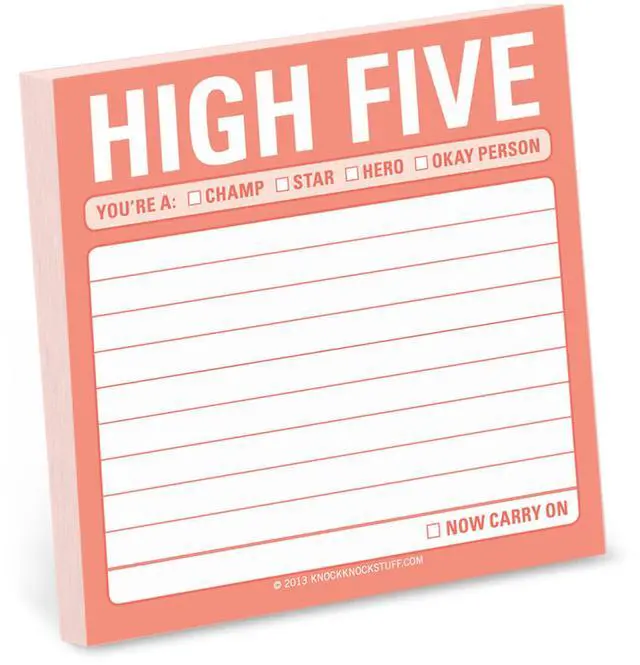Main image of 12447 High Five Sticky Note Pad