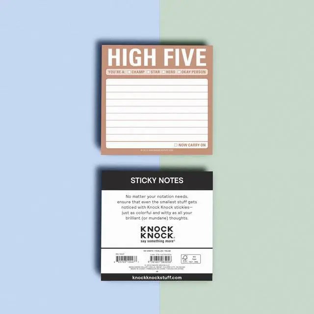 Alt view image 4 of 6 - 12447 High Five Sticky Note Pad