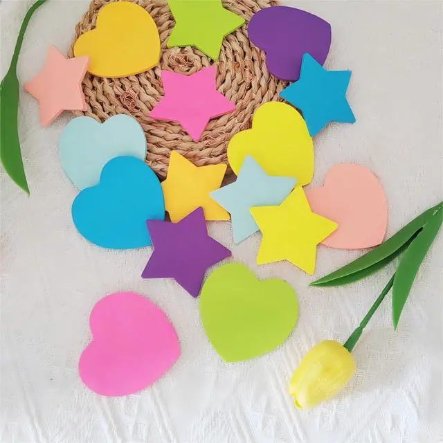 Alt view image 6 of 7 - 8 Pads 240 Sheets Star-Shaped Sticky Notes, Multiple Colors Sticky Note Pad | 2.68 Inch Self-Stick Memo Pads, Cute Design Self-Sticky Note Pads, 8 Multiple Colors Sticky Notes for Office
