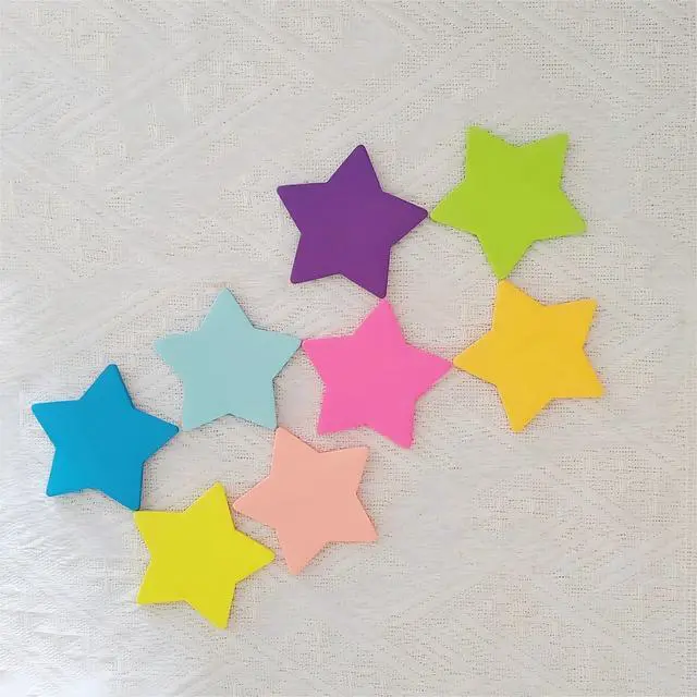 Alt view image 7 of 7 - 8 Pads 240 Sheets Star-Shaped Sticky Notes, Multiple Colors Sticky Note Pad | 2.68 Inch Self-Stick Memo Pads, Cute Design Self-Sticky Note Pads, 8 Multiple Colors Sticky Notes for Office