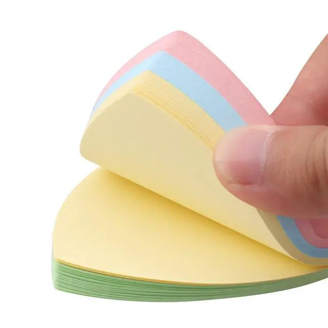 Alt view image 3 of 7 - Heart Shaped Sticky Notes, Colored Sticky Notes Pink Red Blue Cute Fun Love Self-Adhesive Note for Kids School Classroom Office College (2 Pads, Heart)