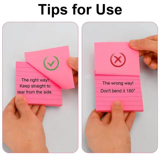 Alt view image 7 of 7 - Lined Sticky Notes 3x3,Sticky Notes With Lines,Self-Stick Note Pads,8 Pads,800 Sheets,Stickey Stickies Stick Square Colored Ruled Notepads Set for Teacher Office Supplies Back to School Stuff