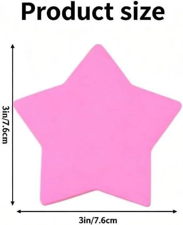 Alt view image 4 of 7 - 6 Color 240 Sheets Star Shape Sticky Notes Super Cute Post It Notes Self-Sticky Note Pads for School Office Home, Self Stick Notes, Notebooks and Writing Pads