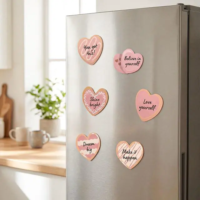 Alt view image 6 of 7 - 9Pcs/Set Heart Shape Cute Sticky Notes Set Self-Stick Notes | for Decorative Paities, School Supplies,Office Products,Daily Reminder