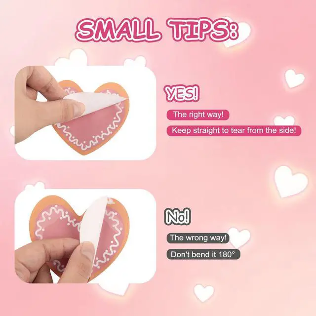 Alt view image 7 of 7 - 9Pcs/Set Heart Shape Cute Sticky Notes Set Self-Stick Notes | for Decorative Paities, School Supplies,Office Products,Daily Reminder