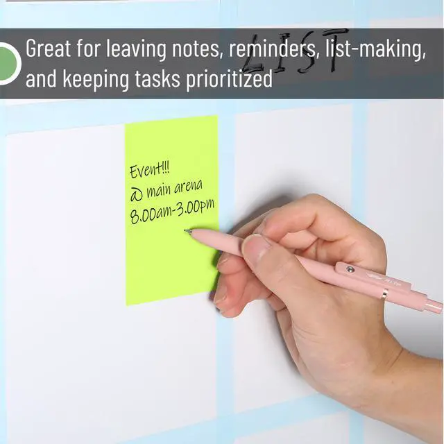 Alt view image 5 of 7 - Sticky Notes, 3"x4", 6 Pads, 360 Sheets, Multicolor, Sticky Notes | Self-Stick Note Pads, Perfect for Office, School, Home, Study & Organization