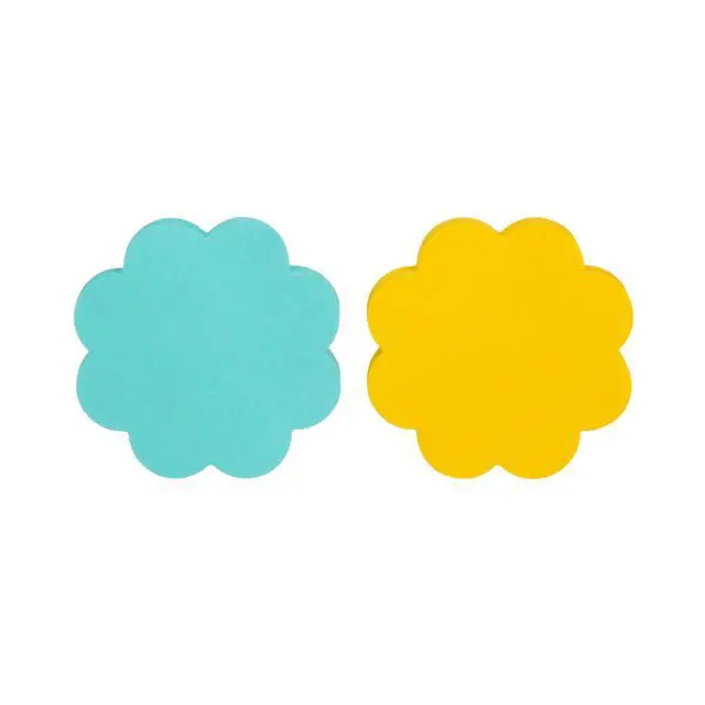 Alt view image 6 of 6 - Notes, Daisy Shape, Assorted Colors, 2.6x2.6 in, 2 Pads, 75 Sheets/Pad (7350-DSY)