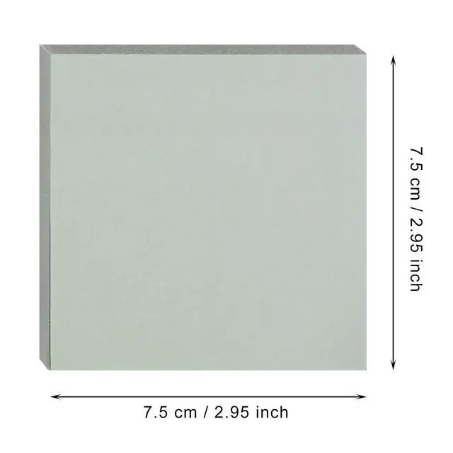 Alt view image 2 of 6 - 2 Pack Kraft Paper Sticky Notes 7.5x7.5cm Self-Stick Blank Book Tabs Paper Markers Sticky Notes Pad 100 Sheets Index Sticker (Gray)