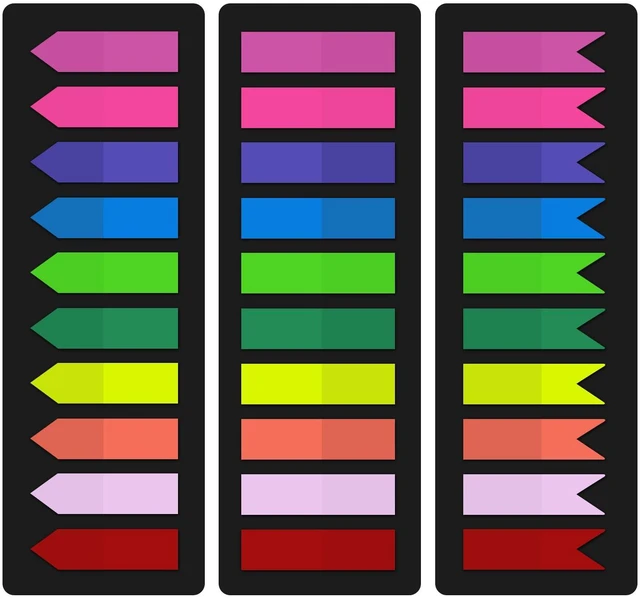 Main image of Sticky Index Tabs, 750 Pcs, 10 Colors, 3 Designs, Self-Adhesive | Arrow Flag Tabs, Colored Notes Tab Stickers for Notebook, Documents, Books, Sticks Securely, Removes Cleanly