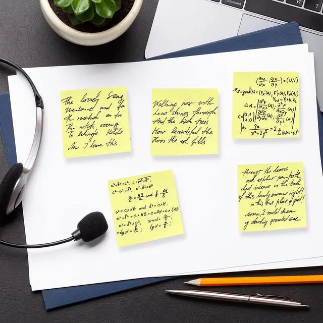 Alt view image 6 of 7 - Sticky Notes, 3"x3", 12 Pads, 720 Sheets, Pastel Yellow Colors | Sticky Notes Bulk, Self-Stick Note Pads, Perfect for Office, School, Home, Study & Organization