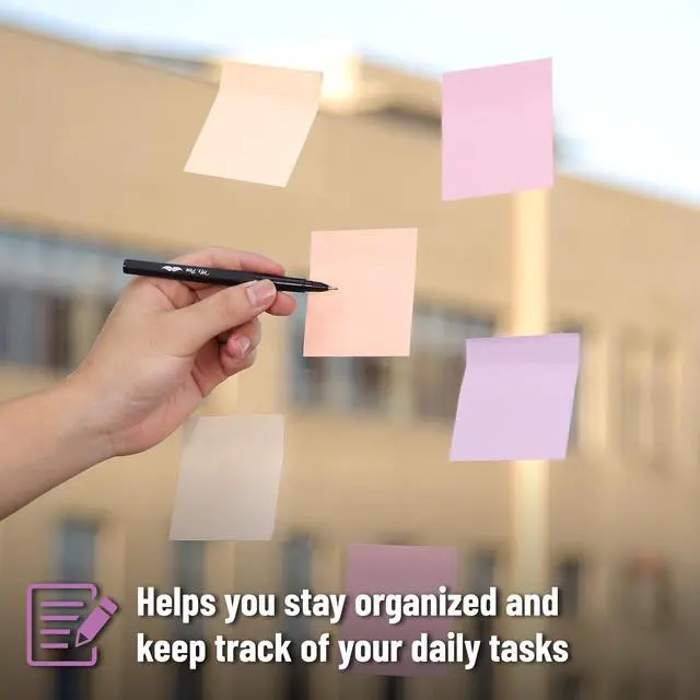 Alt view image 3 of 7 - Sticky Notes, 3"x3", 12 Pads, 600 Sheets, Colorful | Sticky Notes Bulk, Self-Stick Note Pads, Perfect for Office, School, Home, Study & Organization