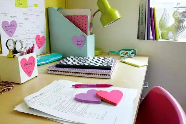 Alt view image 4 of 7 - Sticky Notes, Heart, 2.6 x 2.6 in, 2 Pads, 75 Sheets Per Pad | Cute Pink and Purple Heart Shaped Sticky Notes