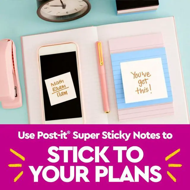 Alt view image 7 of 7 - Super Sticky Notes, 3 x 3 in, Simply Serene, 5 Pads | School Supplies and Oce Supplies, 2X the Sticking Power