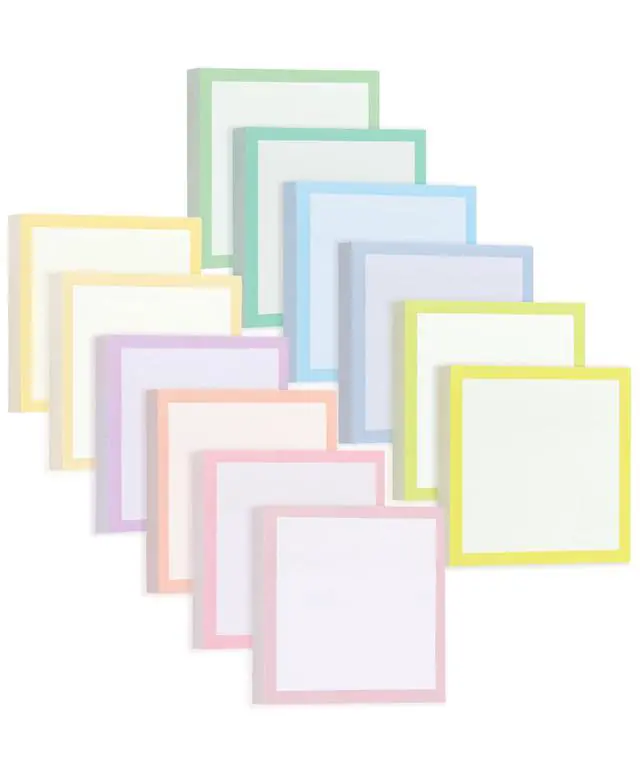 Alt view image 6 of 7 - Bulk Sticky Notes, 3"x3", 12 Pads, 60 Sheets/Pad, 720 Sheets | Colorful Sticky Notes, Post Stickies, Memo Pads, Self-Stick Note Pad for Office, School, Home, Study